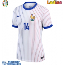 France Adrien Rabiot #14 Replica Away Shirt Ladies Euro 2024 Short Sleeve
